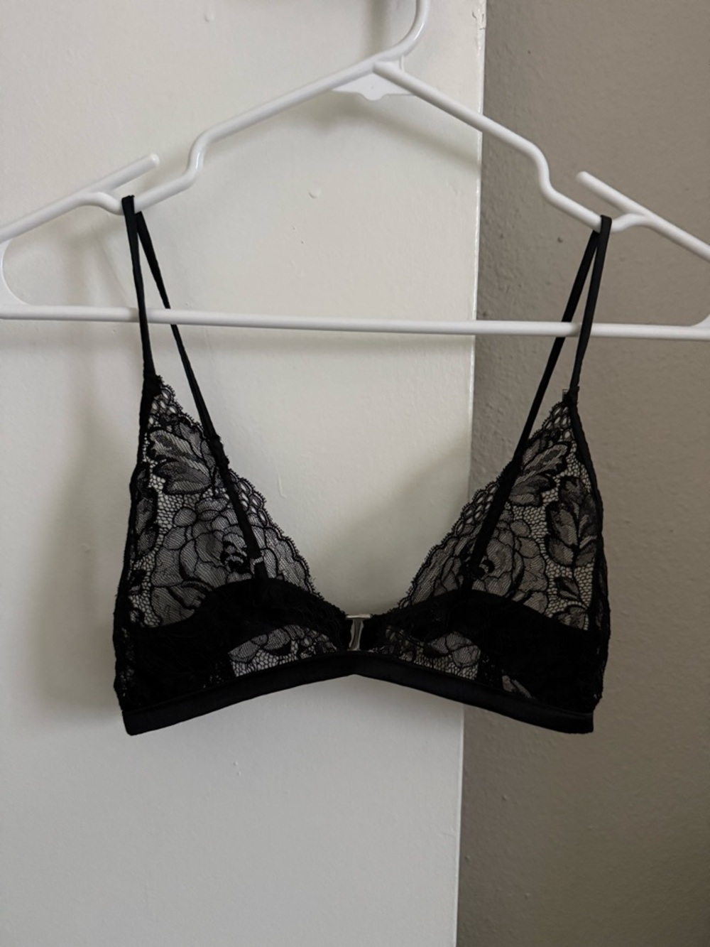 Fleur du Mal Black Lace Bra
